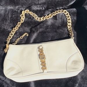 Juicy Couture Cream Leather Handbag Small